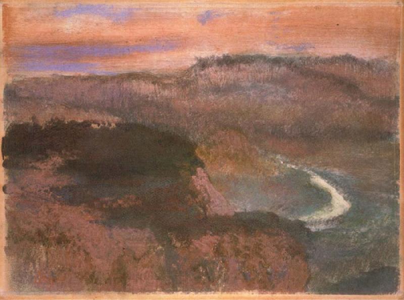 Edgar Degas Landscape Norge oil painting art